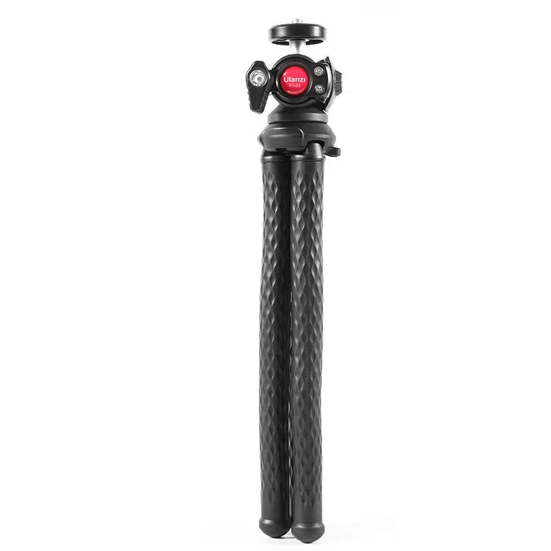 Black Octopus FT-01 mobile phone tripod extended to 360mm with phone clip attached
