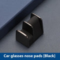 Green zinc alloy leather car dashboard sunglasses clip measuring 3.7x3.2x2.5cm