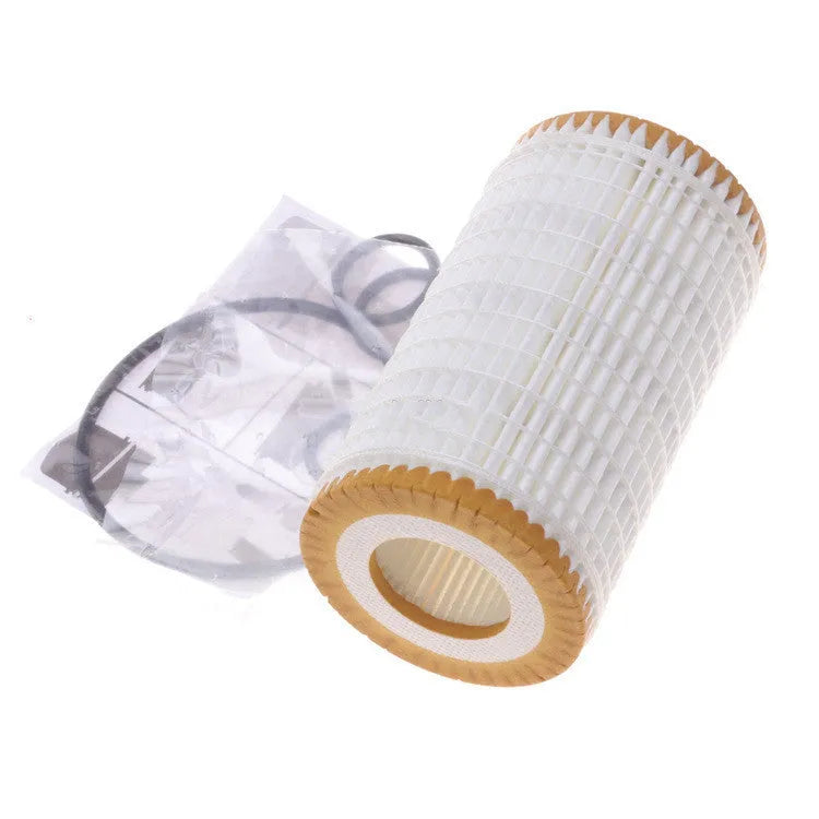 HU718 5X oil filter with polyester mesh wire wound element for 10μm lubricating oil filtration