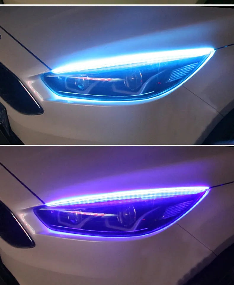 Universal LED daytime running lights with remote control, available in 30cm 45cm 60cm sizes for General Motors vehicles