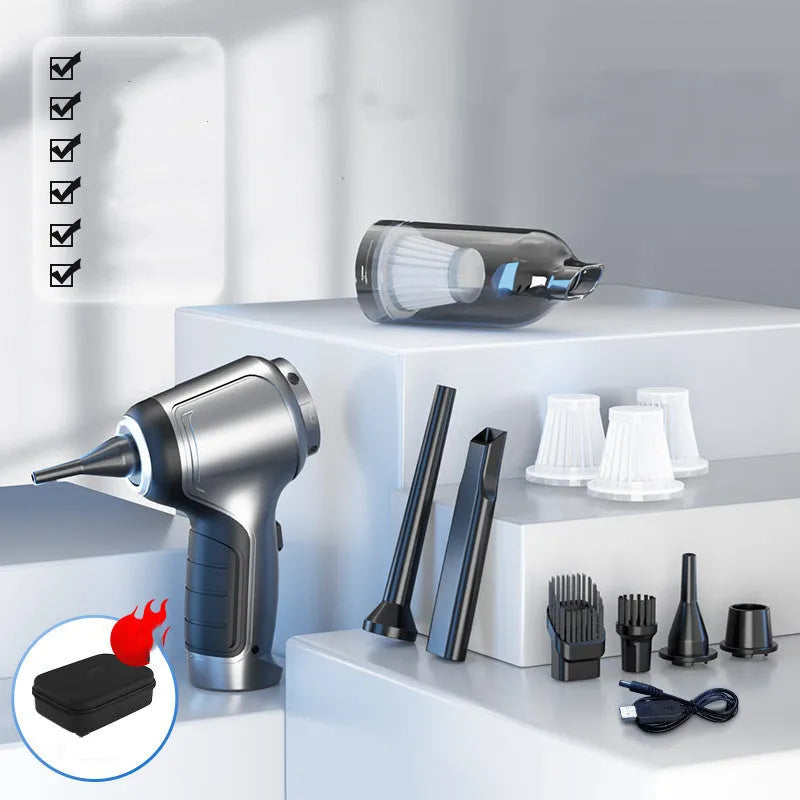Brushless handheld vacuum cleaner with 12000Pa suction for car and home cleaning applications