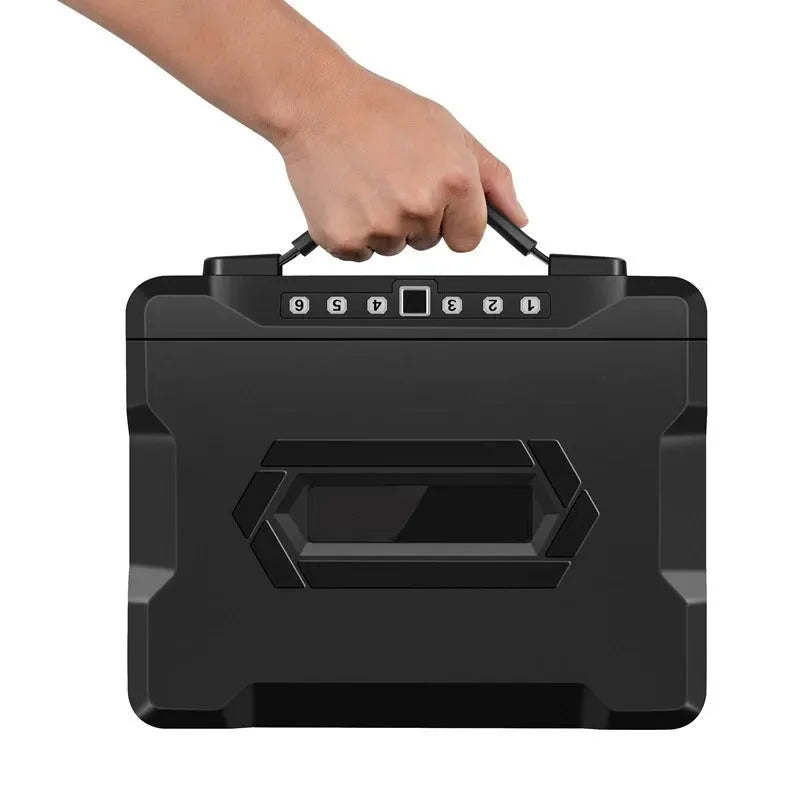 Portable small password safe with mechanical combination lock and compact design
