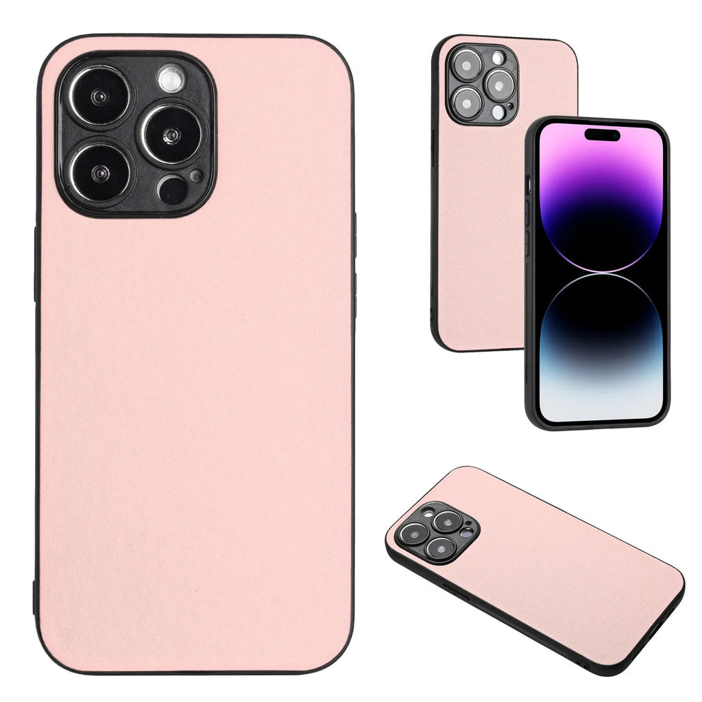 Samsung Galaxy leather-style TPU PU phone case in solid colour with all-inclusive drop-resistant protection