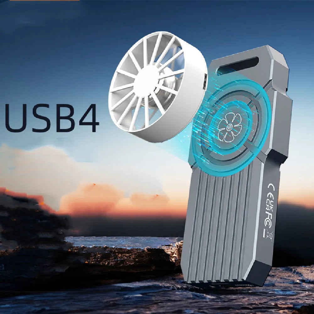 USB4 hard disk box for NVMe M.2 solid state drives with aluminium alloy construction