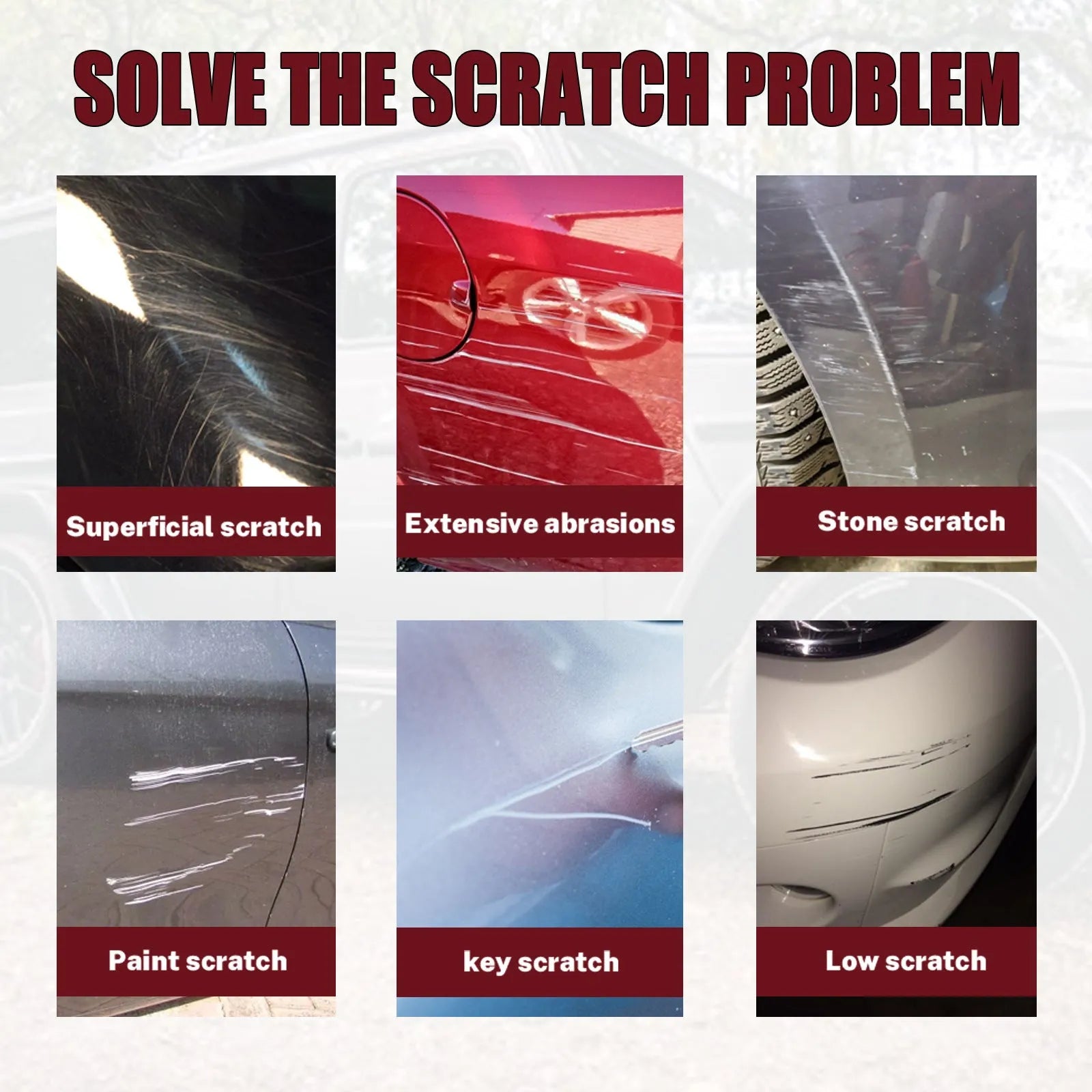 60ml bottle of car scratch removal repair wax for paint surface polishing.