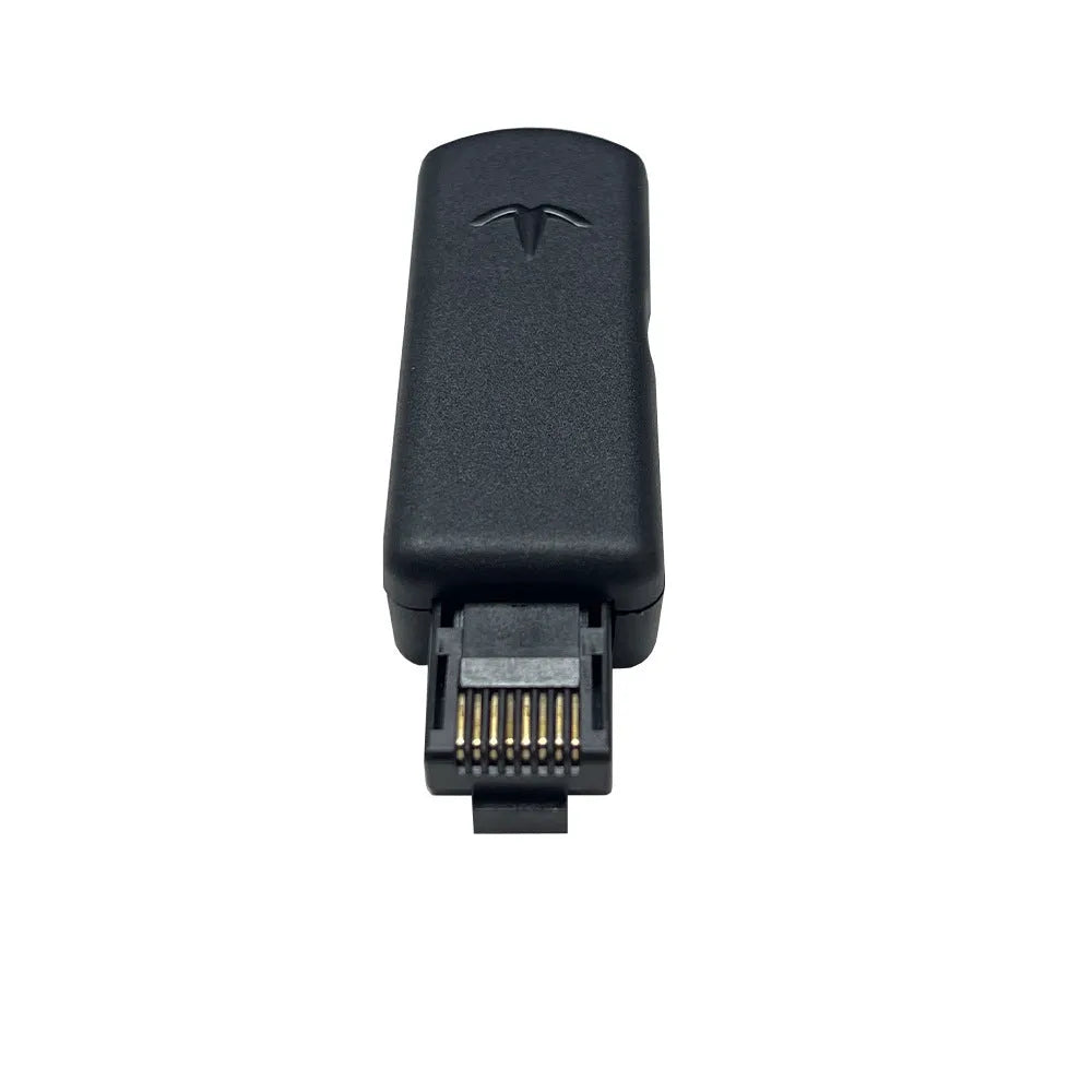 Black JB Tool USB adapter for PlayStation 4 system version switching with Ethernet port.