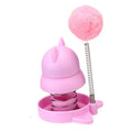 Lucky Cat Licking Music Mint Ball toy showing 55mm diameter mint ball with self-hi mechanism for feline dental care and entertainment