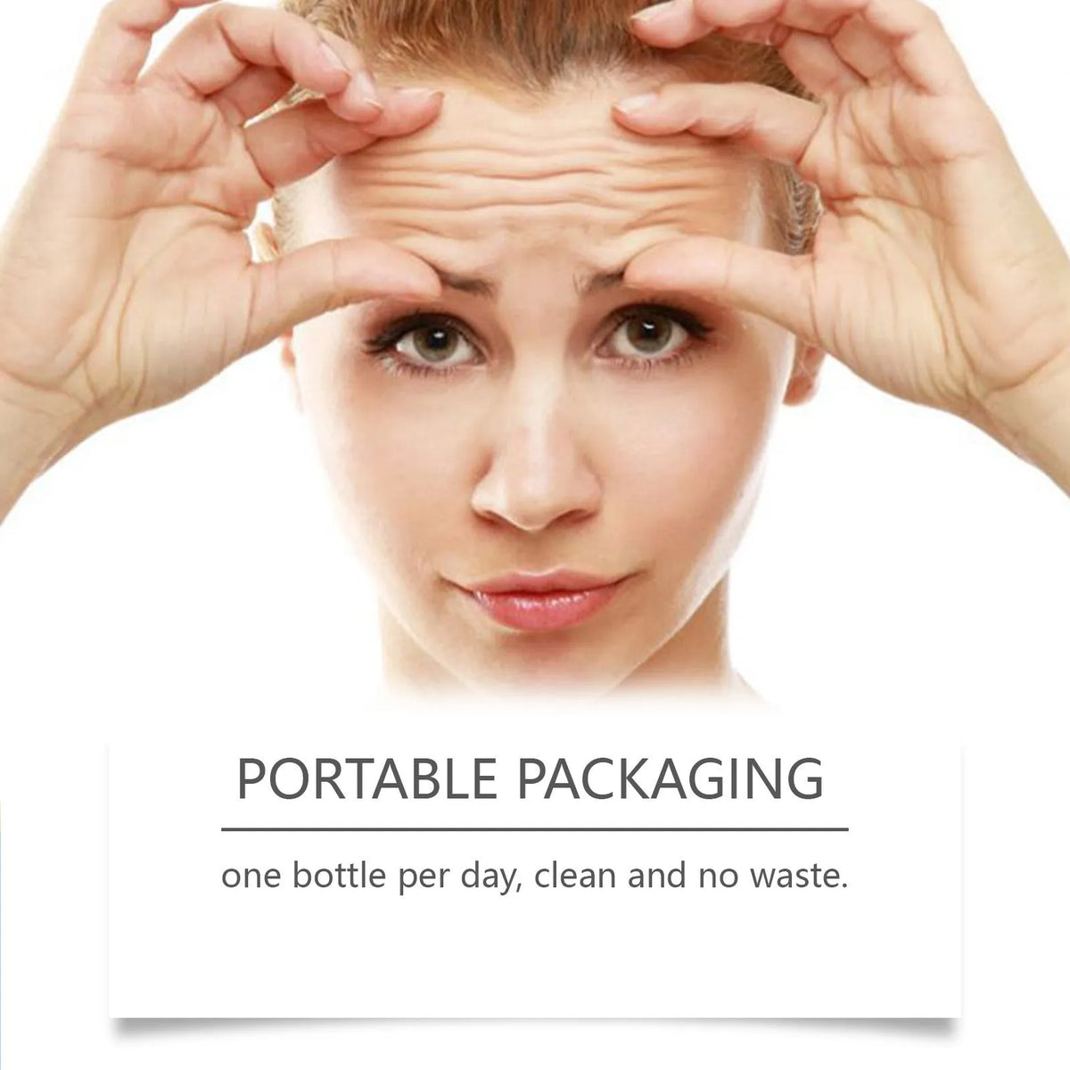 Thirty disposable 1.2ml nursing care solution sachets for moisturising skin in compact packaging