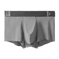 Men's solid colour boxers in breathable nylon fabric with a mulberry silk crotch lining.