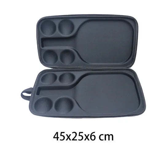 Black Peak pickleball storage box measuring 45x25x8cm with dual shoulder straps