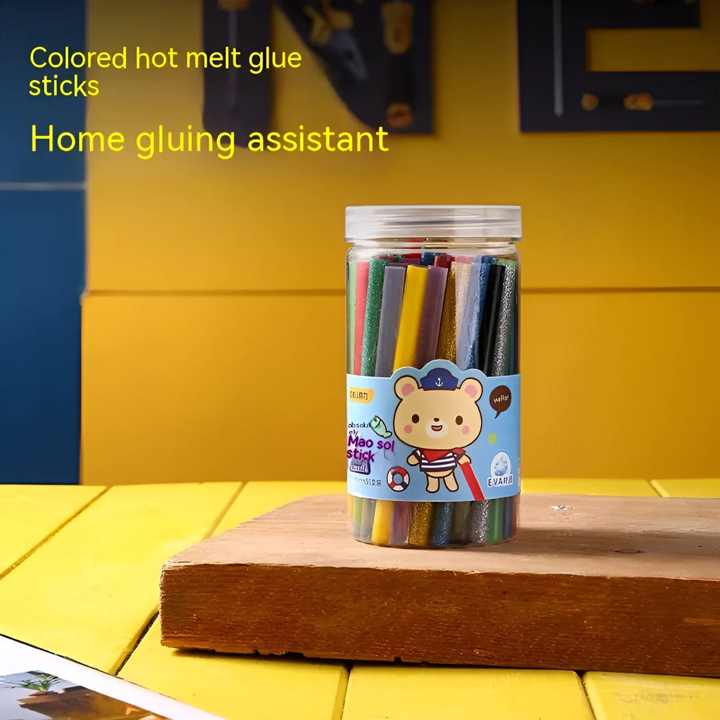 55 transparent hot melt glue sticks with 7mm diameter for manual adhesive guns