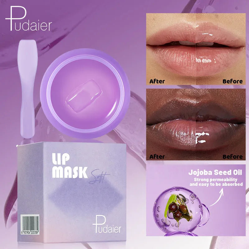 Lip balm with scraper for exfoliation, 10ml capacity, 3-year shelf life for moisturising and cutin softening