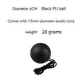 Head-mounted boxing reaction ball set showing multiple coloured PU balls, a rubber ball, and two headband options.