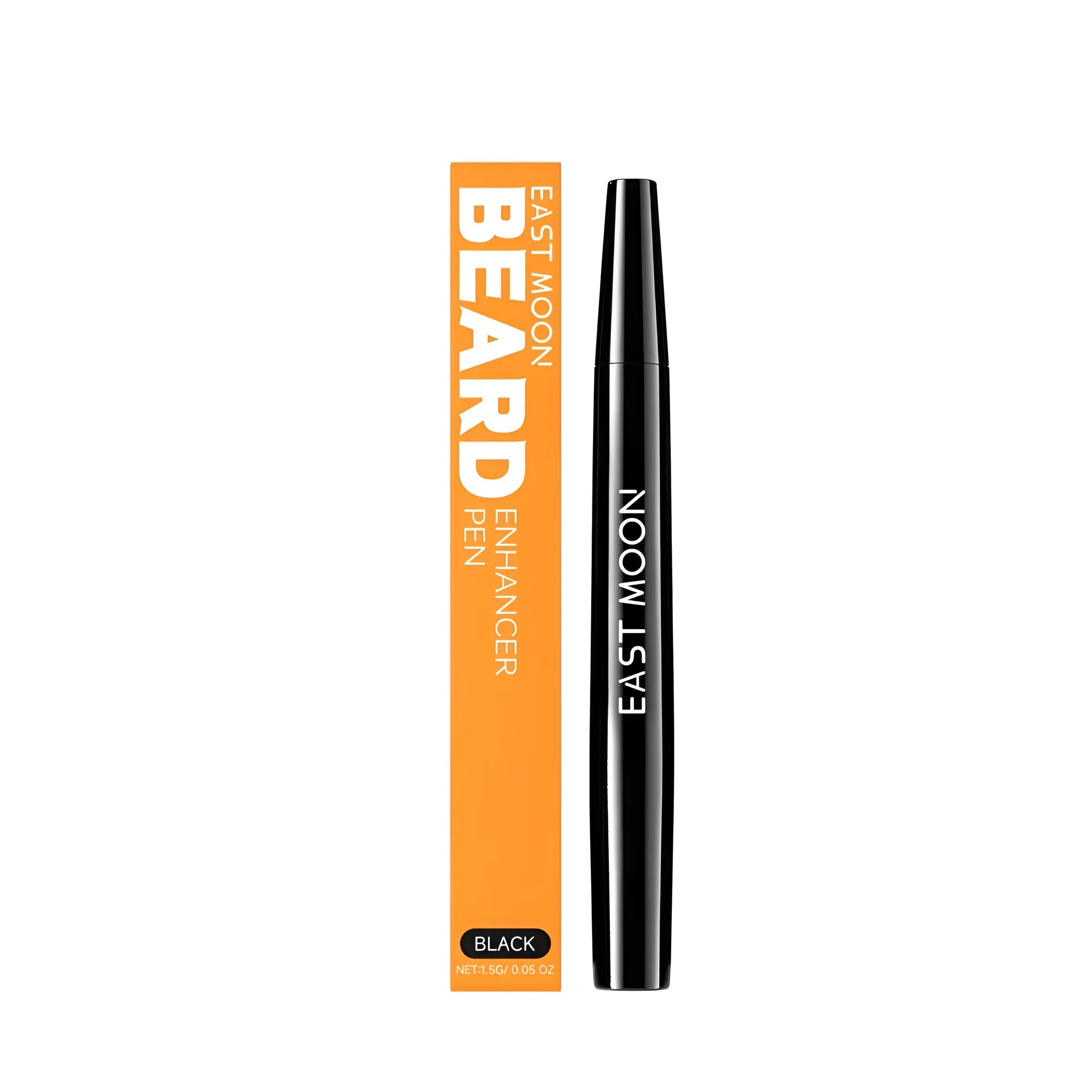 Beard enhancer cosmetic pen with 1.5G capacity for facial hair styling and filling.