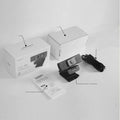 Black network computer camera with 8-megapixel sensor, USB 2.0 cable, and magnetic privacy cover for 3840*2160P video
