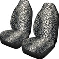 Cow spot leopard print retro pattern car seat covers for universal five-seat vehicles