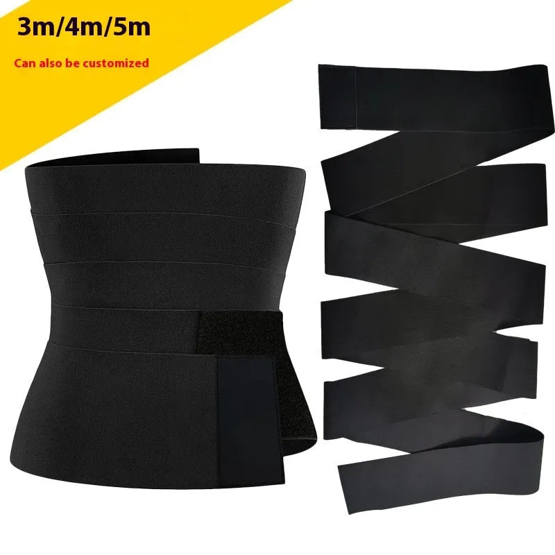 Low-stretch latex silk waist trainer belt in various lengths for women's torso support.