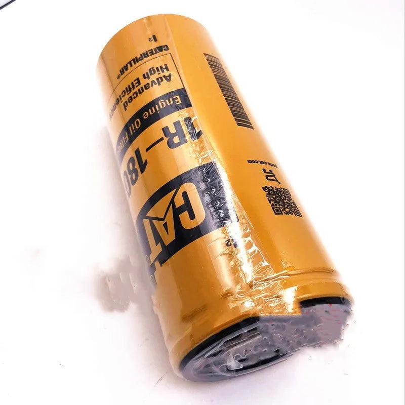 Yellow Caterpillar fuel water separator filter element measuring 262mm height