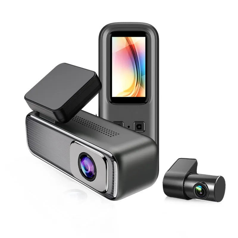 HD 2K driving recorder with 1.2-inch screen and WiFi connectivity for mobile phone control