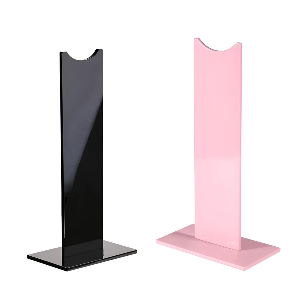 Pink and black detachable headset bracket with non-slip silicone base for gaming headphones