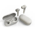 ANC active noise reduction headphones in five colours with earplug design showing Bluetooth connectivity