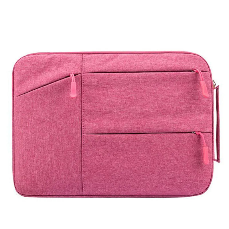 15 inch laptop sleeve compatible with Apple and Xiaomi, PE pearl cotton shockproof bag with double zipper and front pockets