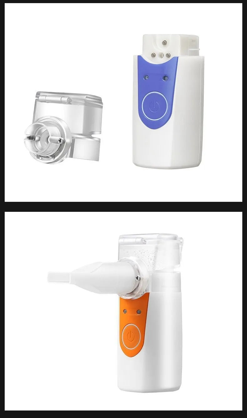 USB handheld columnar nebuliser with 0.5L water tank for quiet drug atomisation below 36dB