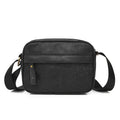 Men's paper crossbody bag in retro style available in black, brown, and silver colours