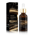 30ml facial moisturising solution bottle with 9cm height, containing glycerin and hyaluronic acid for delicate skin care