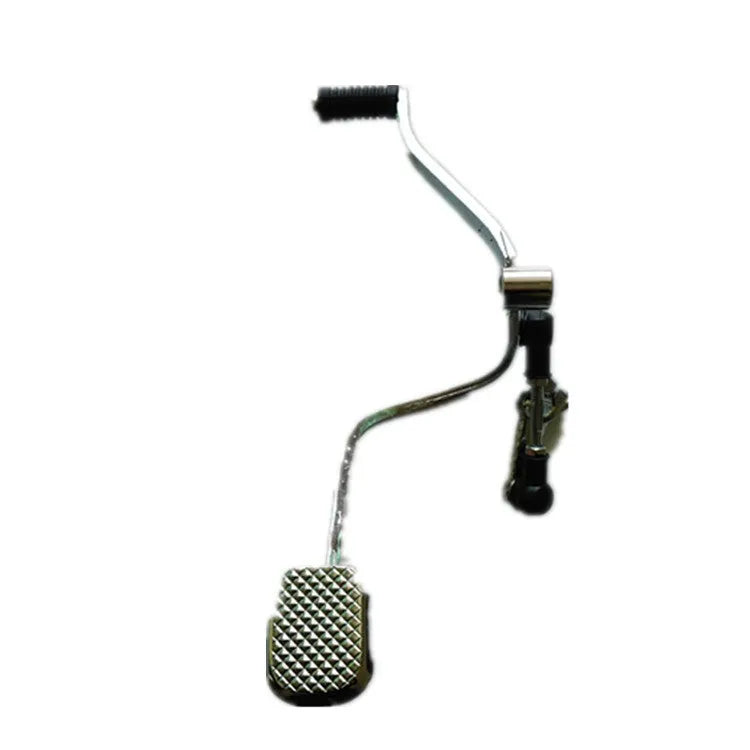 GS125 motorcycle gear lever showing 300mm length and adjustable teeth mechanism