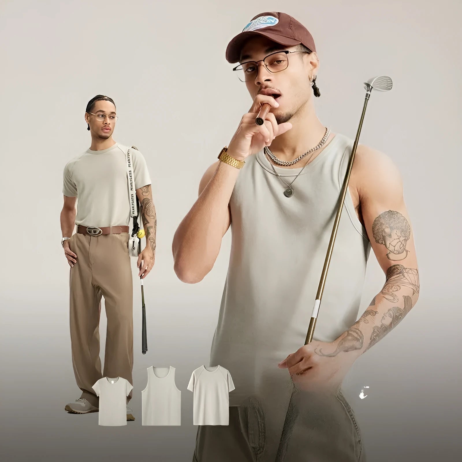 Stretch slim fit t-shirt vest in multiple colours with regular sleeves