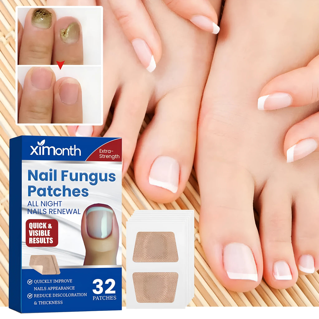 Nail nursing adhesive bandage repair with 32 patches measuring 6.1x3.5cm containing glycerin and natural extracts