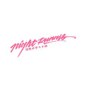 Black Nightwalker car decal sticker with text on a rear windshield, showing 20cm by 7.5cm dimensions.