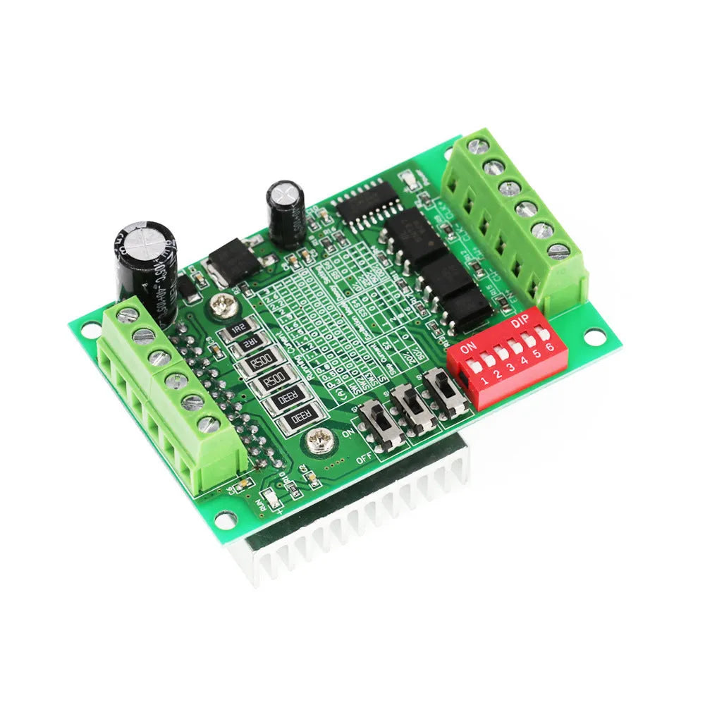TB6560 3A stepper motor driver module with heat sink and adjustment potentiometers