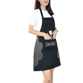Waterproof kitchen apron with coral velvet lining, sleeveless Korean style, 71cm by 72cm