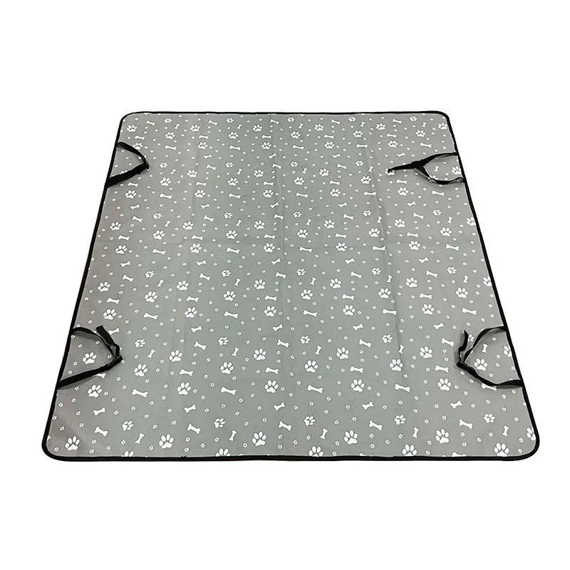 Cloth car pet mat for rear seat with water resistant dog protection in multiple colour patterns