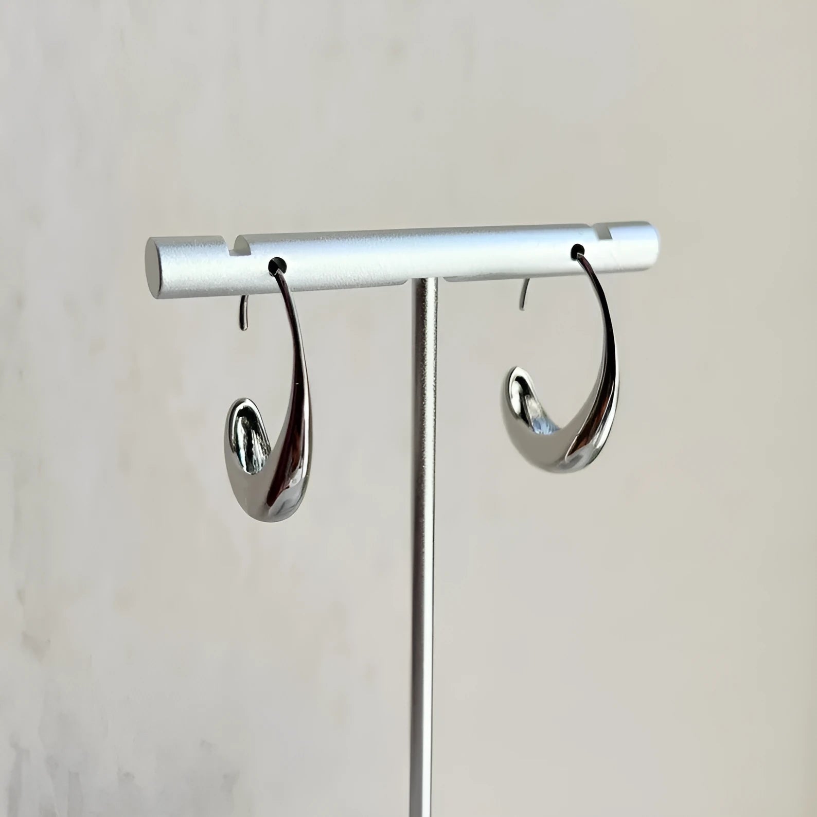 Women's snake design fashion earrings in gold or silver electroplated alloy