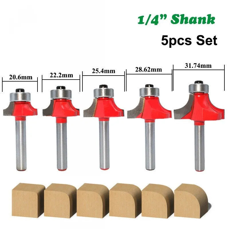Carbide slotting cutter trimming machine cutter head with 6mm or 6.35mm straight handle for woodworking