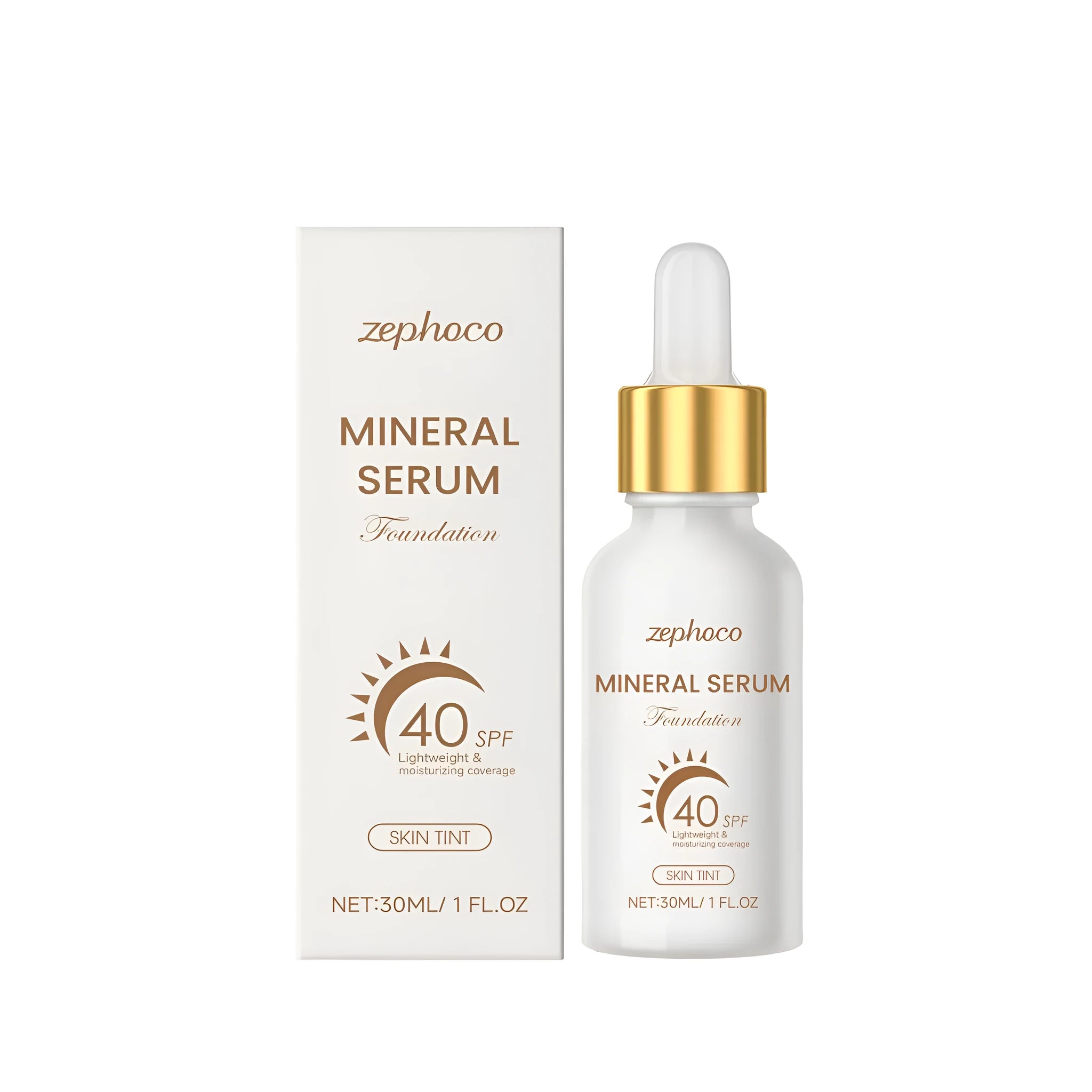 30ml bottle of liquid foundation sunscreen with SPF protection