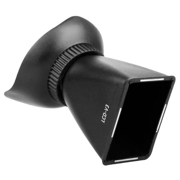 Black Camera Framing Amplifier with magnetic attachment for DSLR and mirrorless cameras, showing 2.8x magnification lens