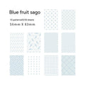 Retro collage material note paper set with 50 pieces in dessert colours like Red Plum Cheese, 56x83mm size