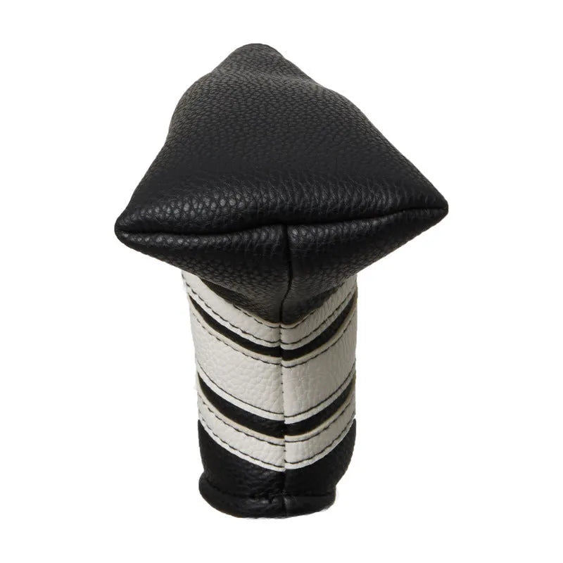Black PU leather golf push rod case for club protection