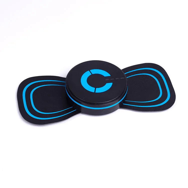 Black HQ-185 mini electric shoulder and neck massager with compact handheld design.