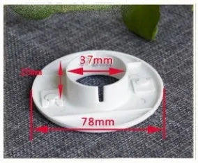 Plastic air conditioning wall hole cover and sealing kit with multiple cap sizes