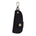 Genuine leather car key storage bag in short length with multifunctional door handmade design