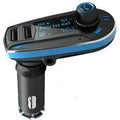 BT618C vehicle Bluetooth MP3 player with LCD screen, USB port, and 3.5mm audio jack for car audio streaming