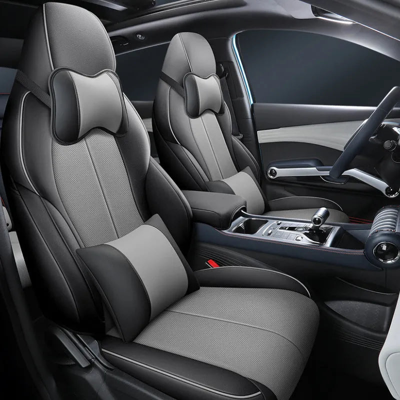 BYD Yuan PLUS car seat cushion cover measuring 70x55x18cm with back half and full pack configurations