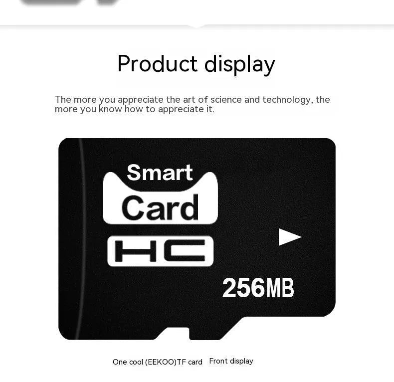 256MB TF memory card with 11x15x1mm dimensions for MP3, MP4, and mobile phone storage