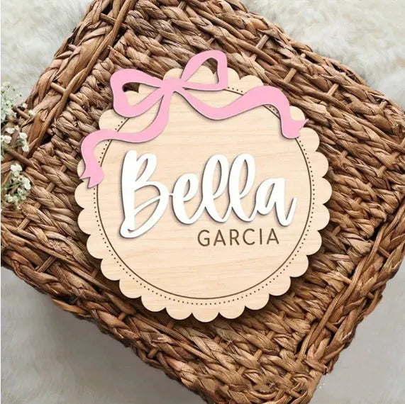 Wooden baby room decoration photo props ornaments with customised name in two sizes for nursery decor