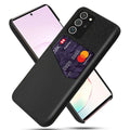 Samsung mobile phone back cover case in calf pattern cloth design with PC and leather construction